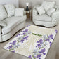 Custom Algeria Iris Floral White Area Rug Africa Women’s Football Champion Series 2026