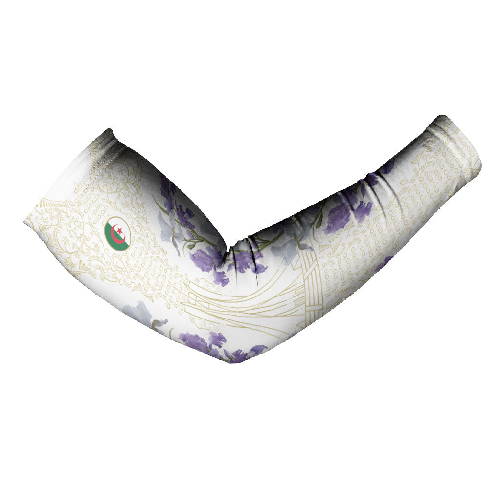 Custom Algeria Iris Floral White Arm Sleeves Africa Women’s Football Champion Series 2026