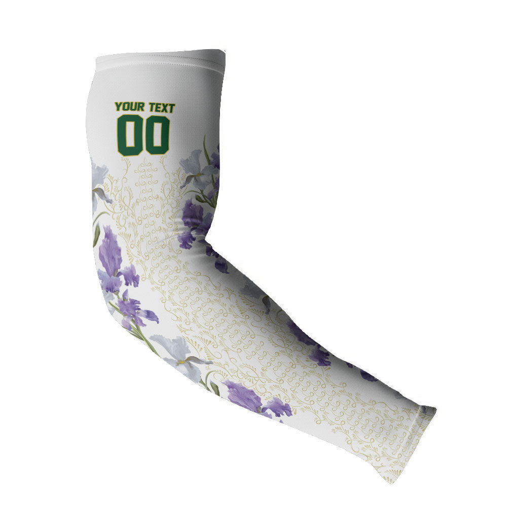 Custom Algeria Iris Floral White Arm Sleeves Africa Women’s Football Champion Series 2026