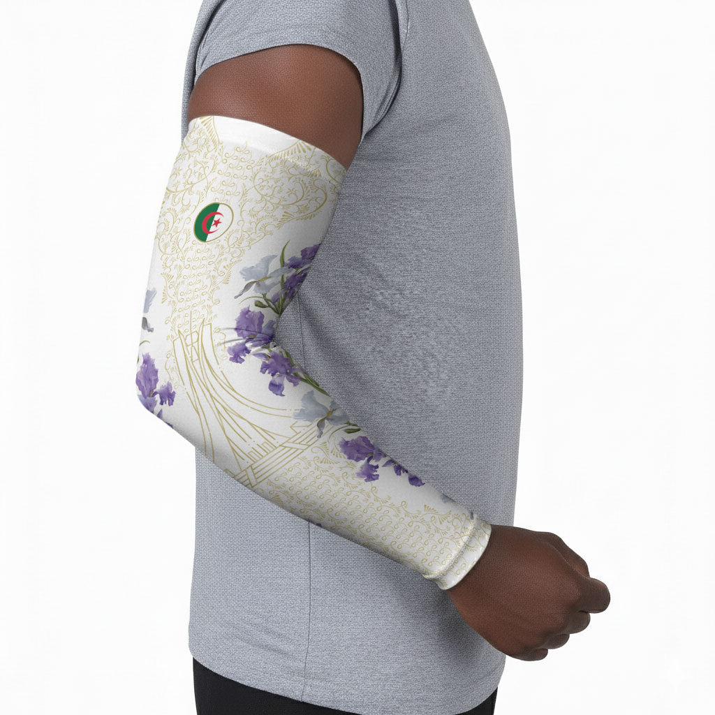 Custom Algeria Iris Floral White Arm Sleeves Africa Women’s Football Champion Series 2026