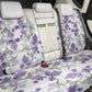 Custom Algeria Iris Floral White Back Car Seat Cover Africa Women’s Football Champion Series 2026