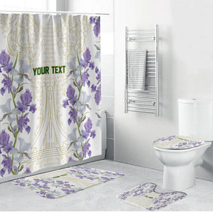 Custom Algeria Iris Floral White Bathroom Set Africa Women’s Football Champion Series 2026