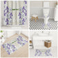 Custom Algeria Iris Floral White Bathroom Set Africa Women’s Football Champion Series 2026