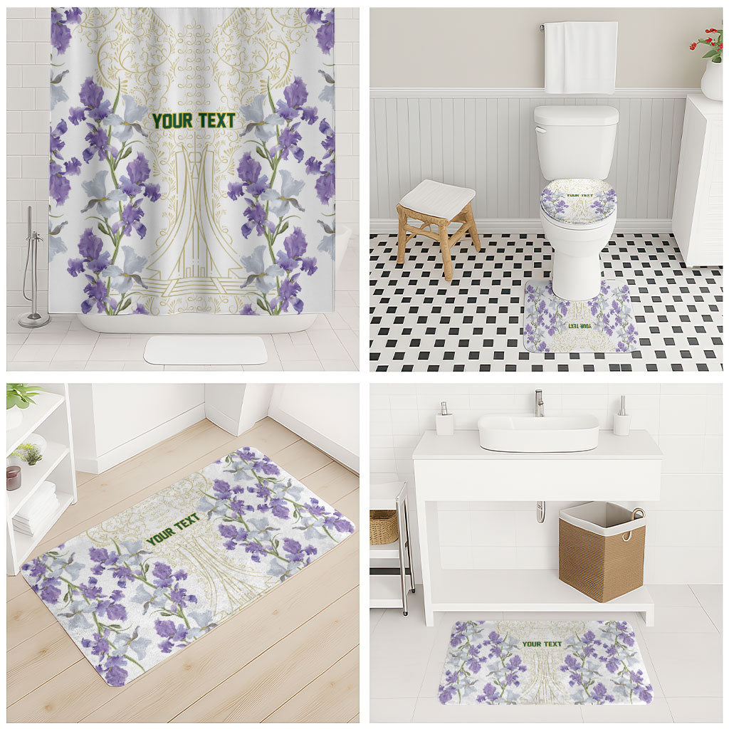 Custom Algeria Iris Floral White Bathroom Set Africa Women’s Football Champion Series 2026