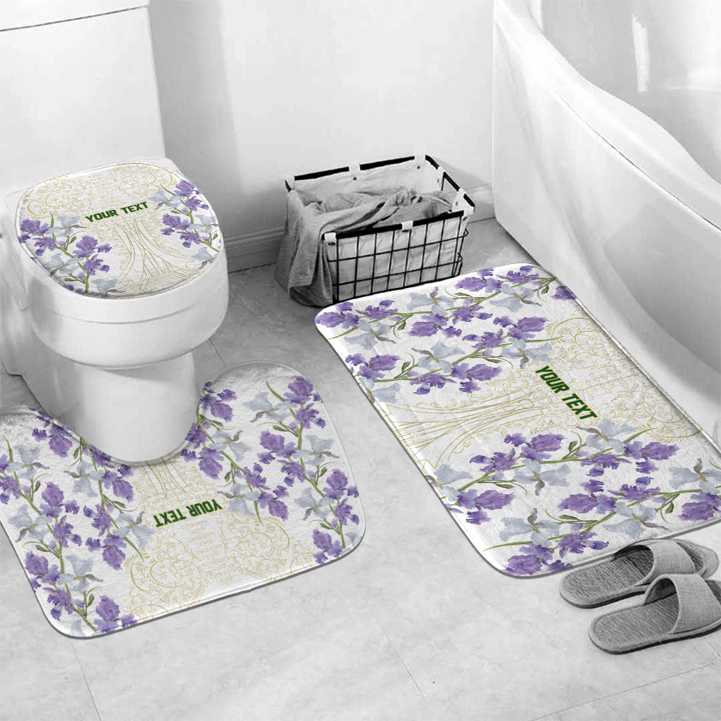 Custom Algeria Iris Floral White Bathroom Set Africa Women’s Football Champion Series 2026