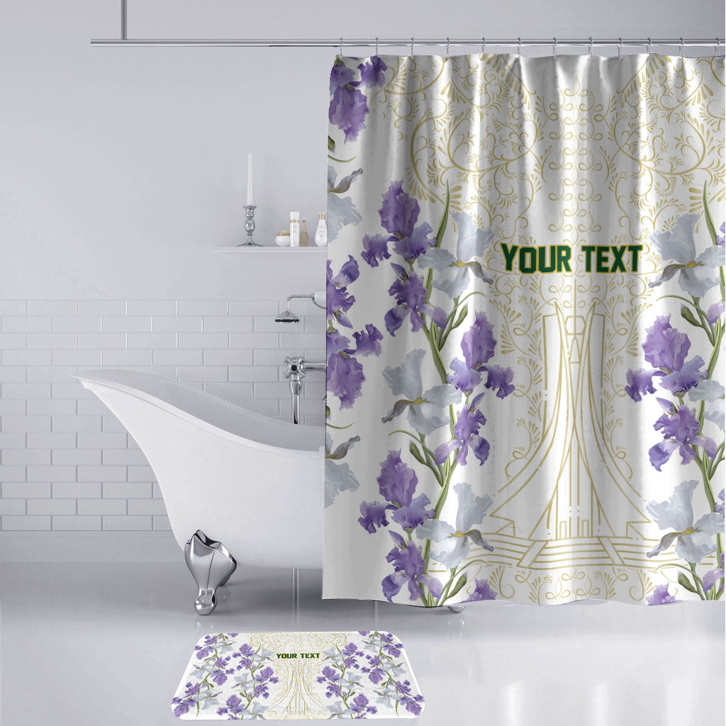 Custom Algeria Iris Floral White Bathroom Set Africa Women’s Football Champion Series 2026