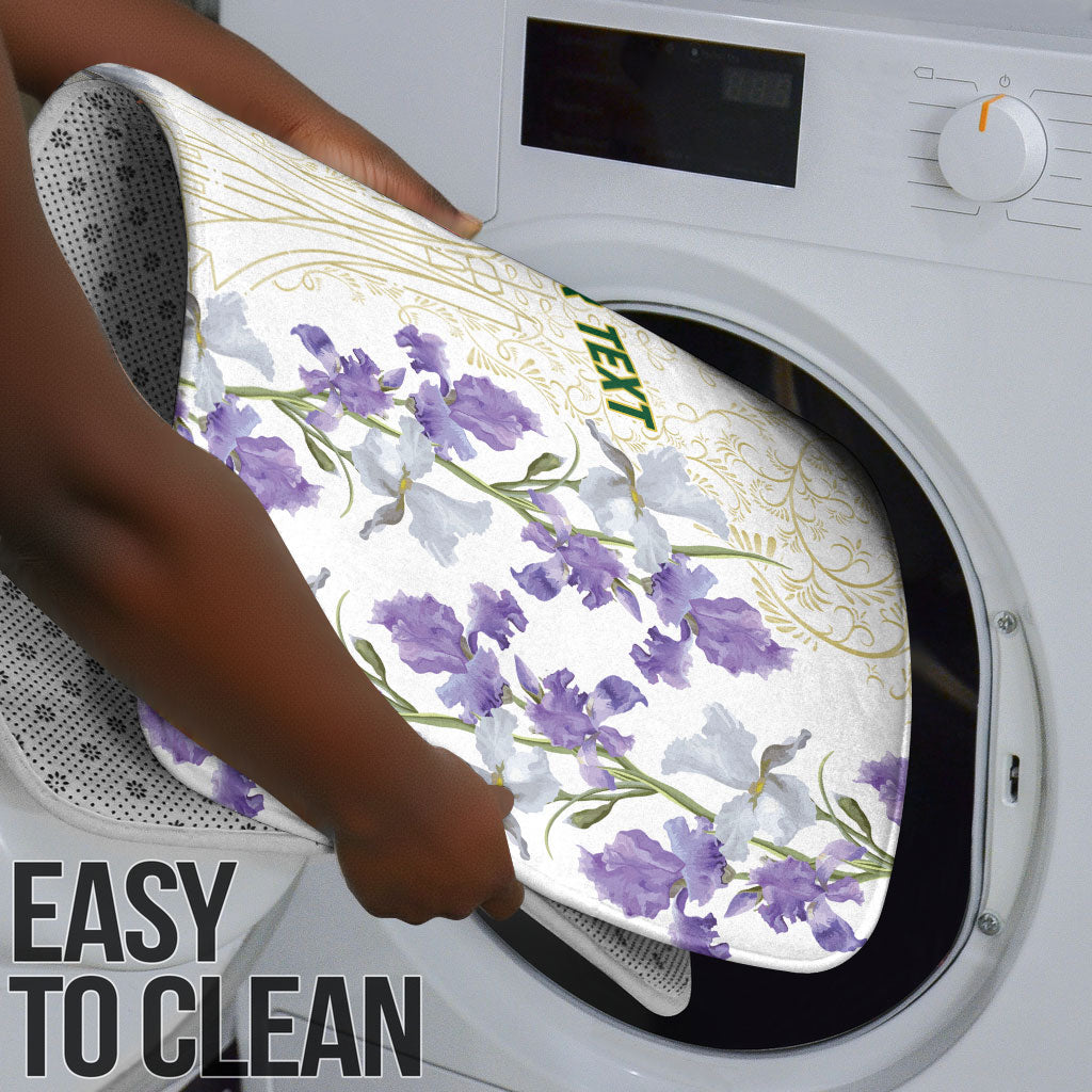 Custom Algeria Iris Floral White Bathroom Set Africa Women’s Football Champion Series 2026