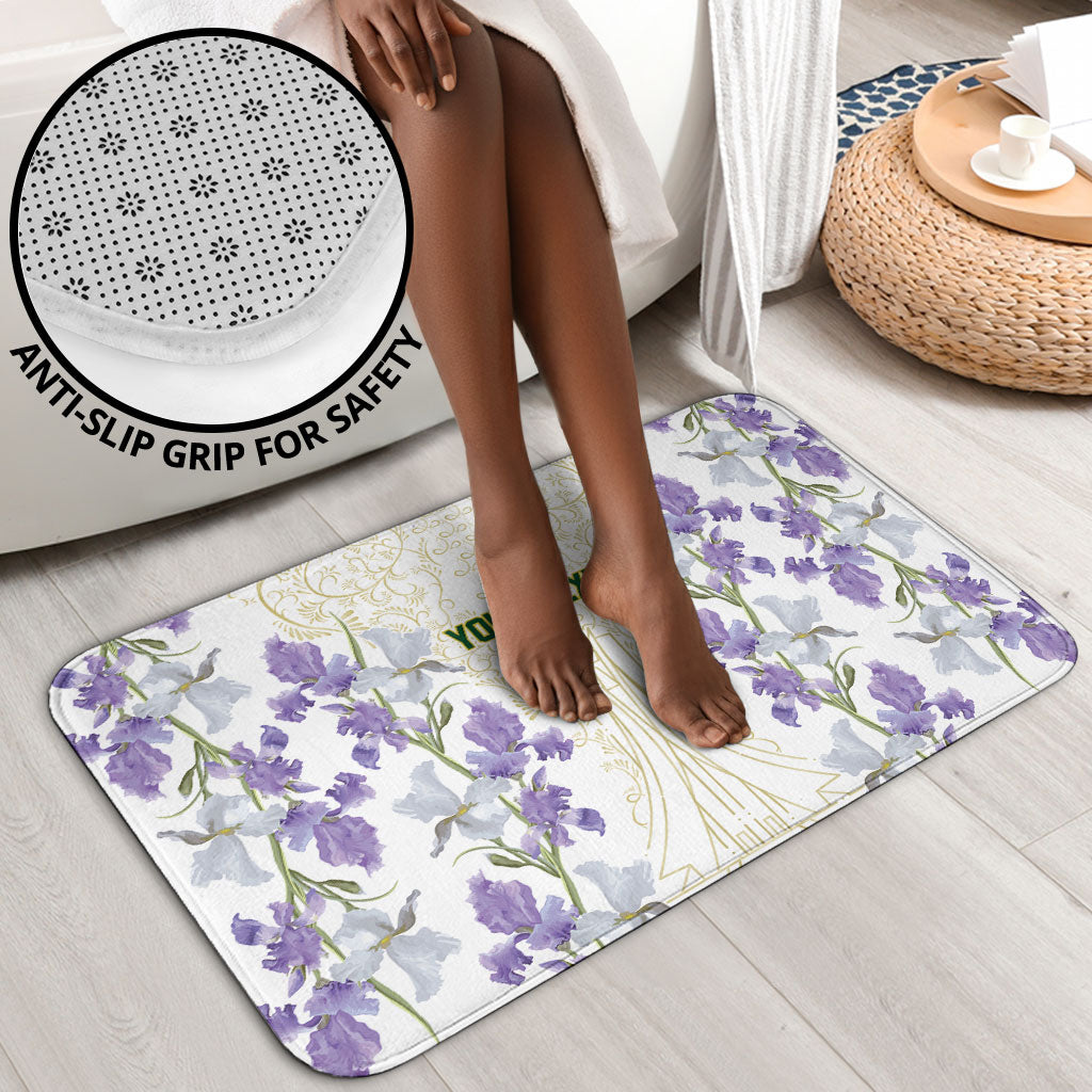 Custom Algeria Iris Floral White Bathroom Set Africa Women’s Football Champion Series 2026