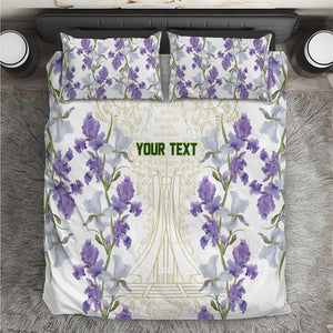 Custom Algeria Iris Floral White Bedding Set Africa Women’s Football Champion Series 2026