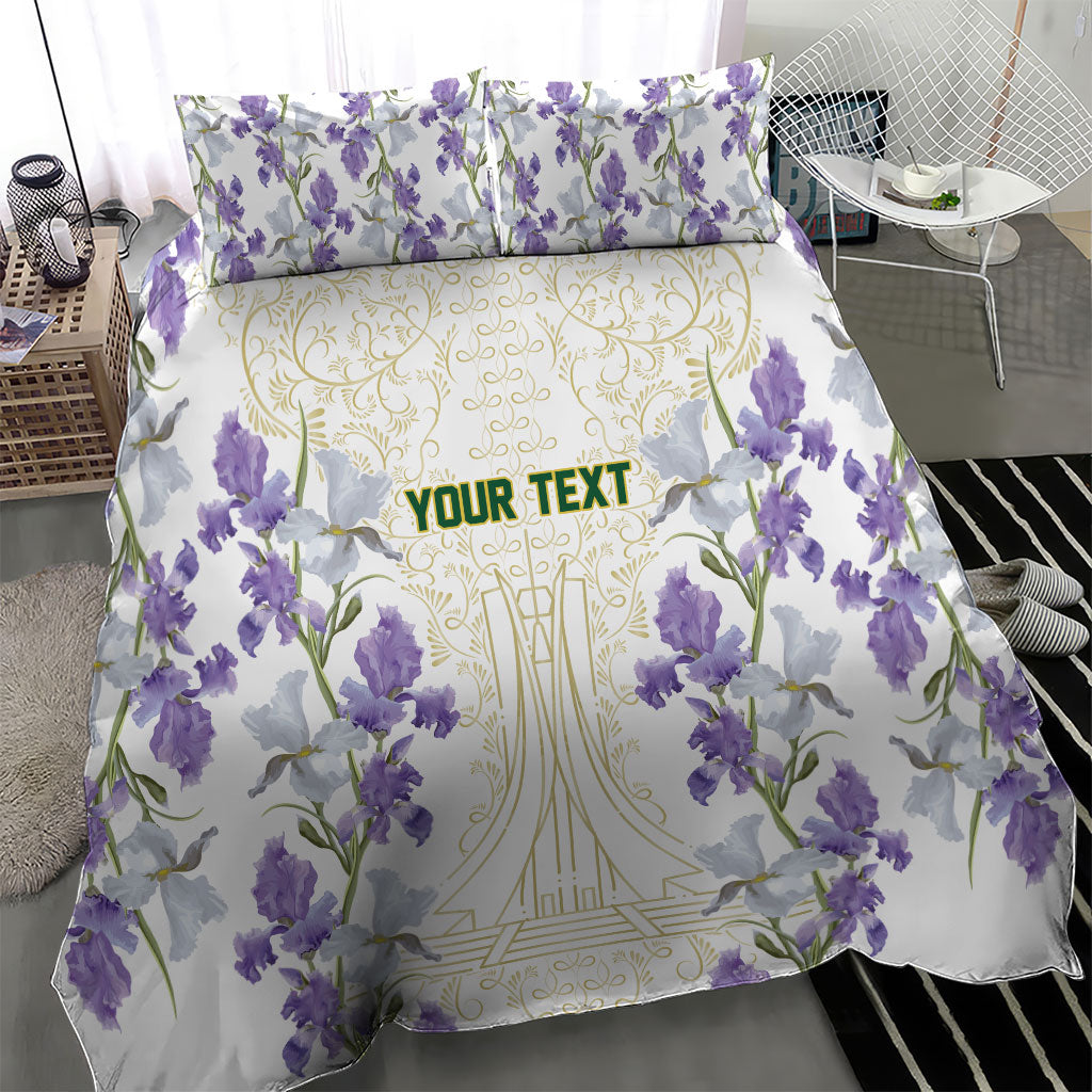 Custom Algeria Iris Floral White Bedding Set Africa Women’s Football Champion Series 2026