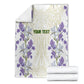 Custom Algeria Iris Floral White Blanket Africa Women’s Football Champion Series 2026