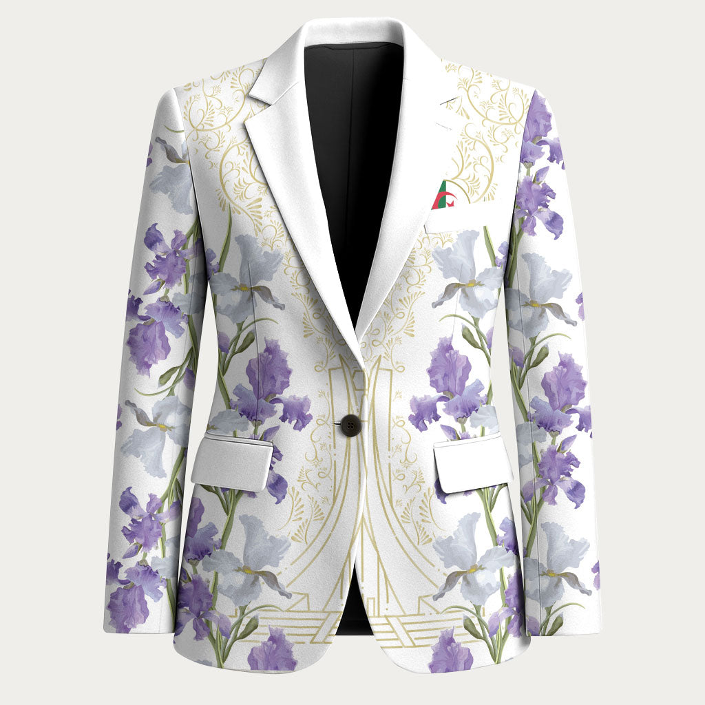 Custom Algeria Iris Floral White Blazer Africa Women’s Football Champion Series 2026