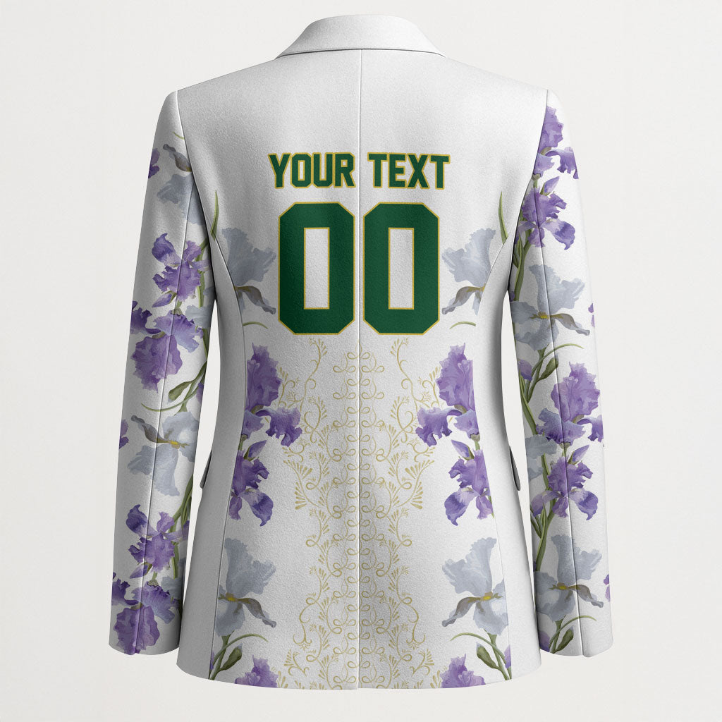 Custom Algeria Iris Floral White Blazer Africa Women’s Football Champion Series 2026