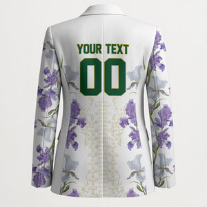 Custom Algeria Iris Floral White Blazer Africa Women’s Football Champion Series 2026