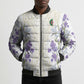 Custom Algeria Iris Floral White Bomber Puffer Jacket Africa Women’s Football Champion Series 2026