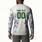 Custom Algeria Iris Floral White Button Sweatshirt Africa Women’s Football Champion Series 2026