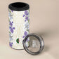 Custom Algeria Iris Floral White 4 in 1 Can Cooler Tumbler Africa Women’s Football Champion Series 2026