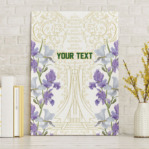 Custom Algeria Iris Floral White Canvas Wall Art Africa Women’s Football Champion Series 2026