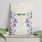 Custom Algeria Iris Floral White Canvas Wall Art Africa Women’s Football Champion Series 2026