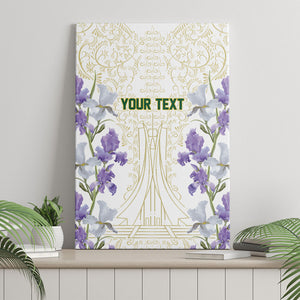 Custom Algeria Iris Floral White Canvas Wall Art Africa Women’s Football Champion Series 2026