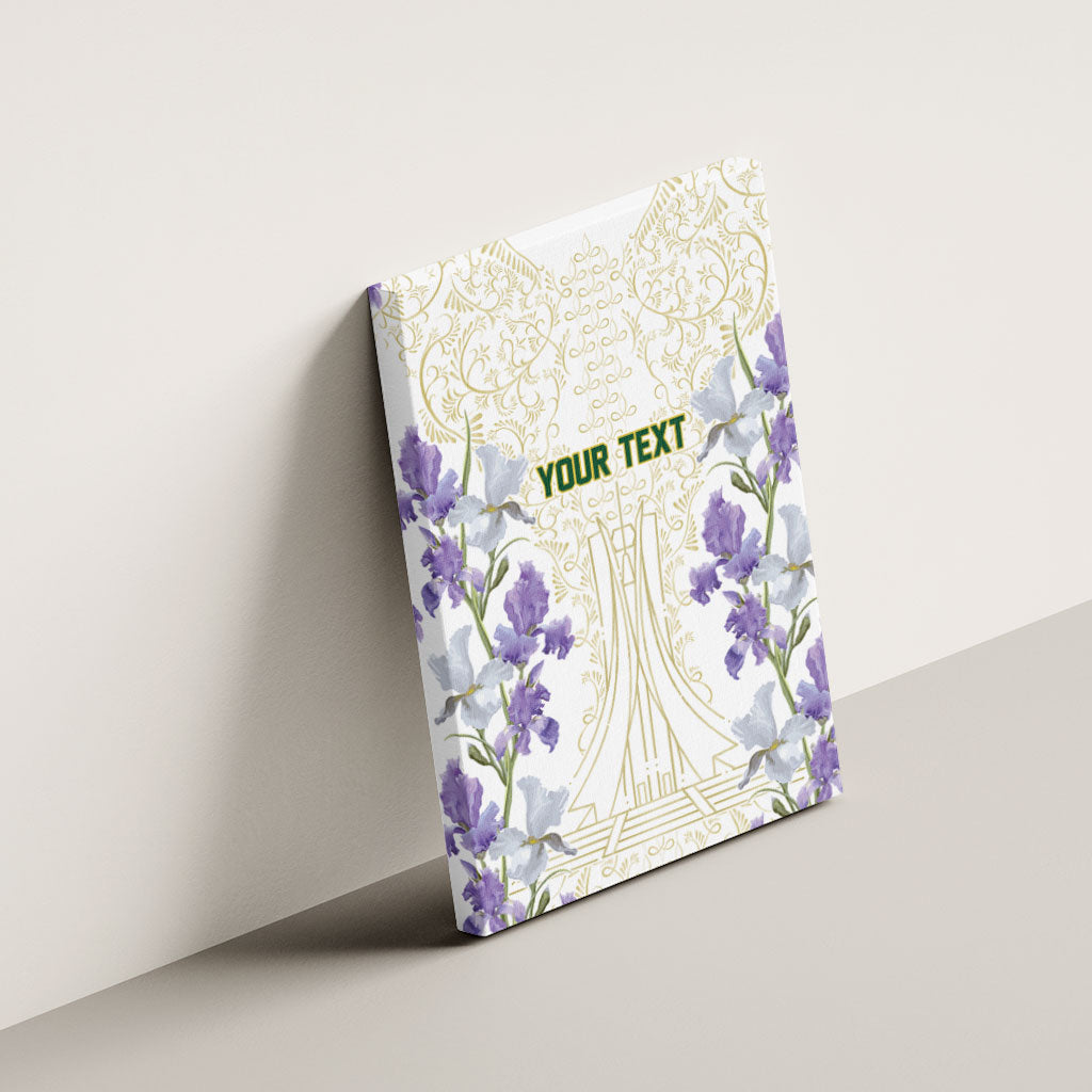 Custom Algeria Iris Floral White Canvas Wall Art Africa Women’s Football Champion Series 2026