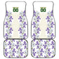 Custom Algeria Iris Floral White Car Mats Africa Women’s Football Champion Series 2026