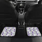 Custom Algeria Iris Floral White Car Mats Africa Women’s Football Champion Series 2026