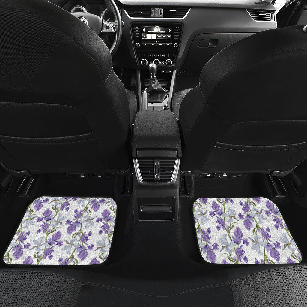 Custom Algeria Iris Floral White Car Mats Africa Women’s Football Champion Series 2026
