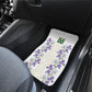 Custom Algeria Iris Floral White Car Mats Africa Women’s Football Champion Series 2026
