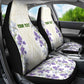Custom Algeria Iris Floral White Car Seat Cover Africa Women’s Football Champion Series 2026
