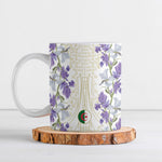 Custom Algeria Iris Floral White Ceramic Mug Africa Women’s Football Champion Series 2026