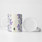 Custom Algeria Iris Floral White Ceramic Mug Africa Women’s Football Champion Series 2026