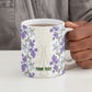 Custom Algeria Iris Floral White Ceramic Mug Africa Women’s Football Champion Series 2026