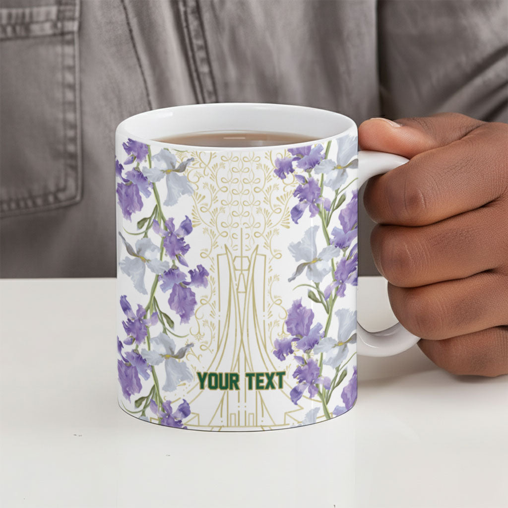 Custom Algeria Iris Floral White Ceramic Mug Africa Women’s Football Champion Series 2026