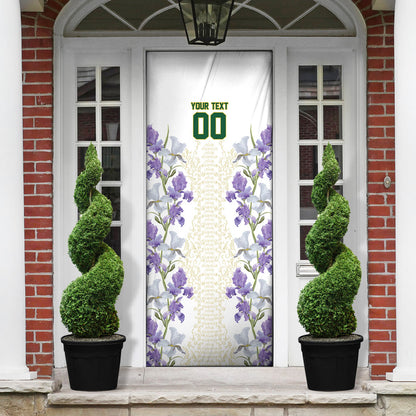 Custom Algeria Iris Floral White Door Cover Africa Women’s Football Champion Series 2026