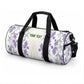 Custom Algeria Iris Floral White Duffle Bag Africa Women’s Football Champion Series 2026