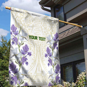 Custom Algeria Iris Floral White Garden Flag Africa Women’s Football Champion Series 2026