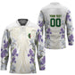 Custom Algeria Iris Floral White Hockey Jersey Africa Women’s Football Champion Series 2026