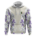 Custom Algeria Iris Floral White Hoodie Africa Women’s Football Champion Series 2026