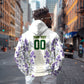 Custom Algeria Iris Floral White Hoodie Africa Women’s Football Champion Series 2026