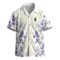 Custom Algeria Iris Floral White Kid Hawaiian Shirt Africa Women’s Football Champion Series 2026