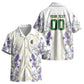 Custom Algeria Iris Floral White Kid Hawaiian Shirt Africa Women’s Football Champion Series 2026
