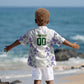 Custom Algeria Iris Floral White Kid Hawaiian Shirt Africa Women’s Football Champion Series 2026