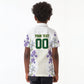 Custom Algeria Iris Floral White Kid Polo Shirt Africa Women’s Football Champion Series 2026