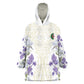 Custom Algeria Iris Floral White Kid Wearable Blanket Hoodie Africa Women’s Football Champion Series 2026