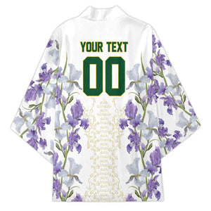 Custom Algeria Iris Floral White Kimono Africa Women’s Football Champion Series 2026