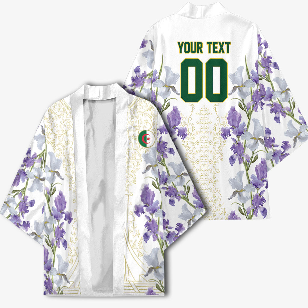 Custom Algeria Iris Floral White Kimono Africa Women’s Football Champion Series 2026