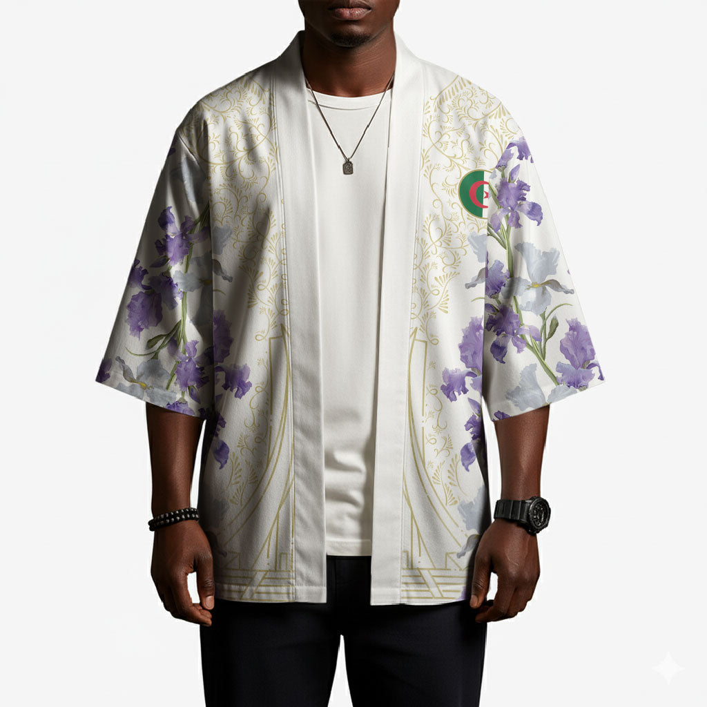 Custom Algeria Iris Floral White Kimono Africa Women’s Football Champion Series 2026