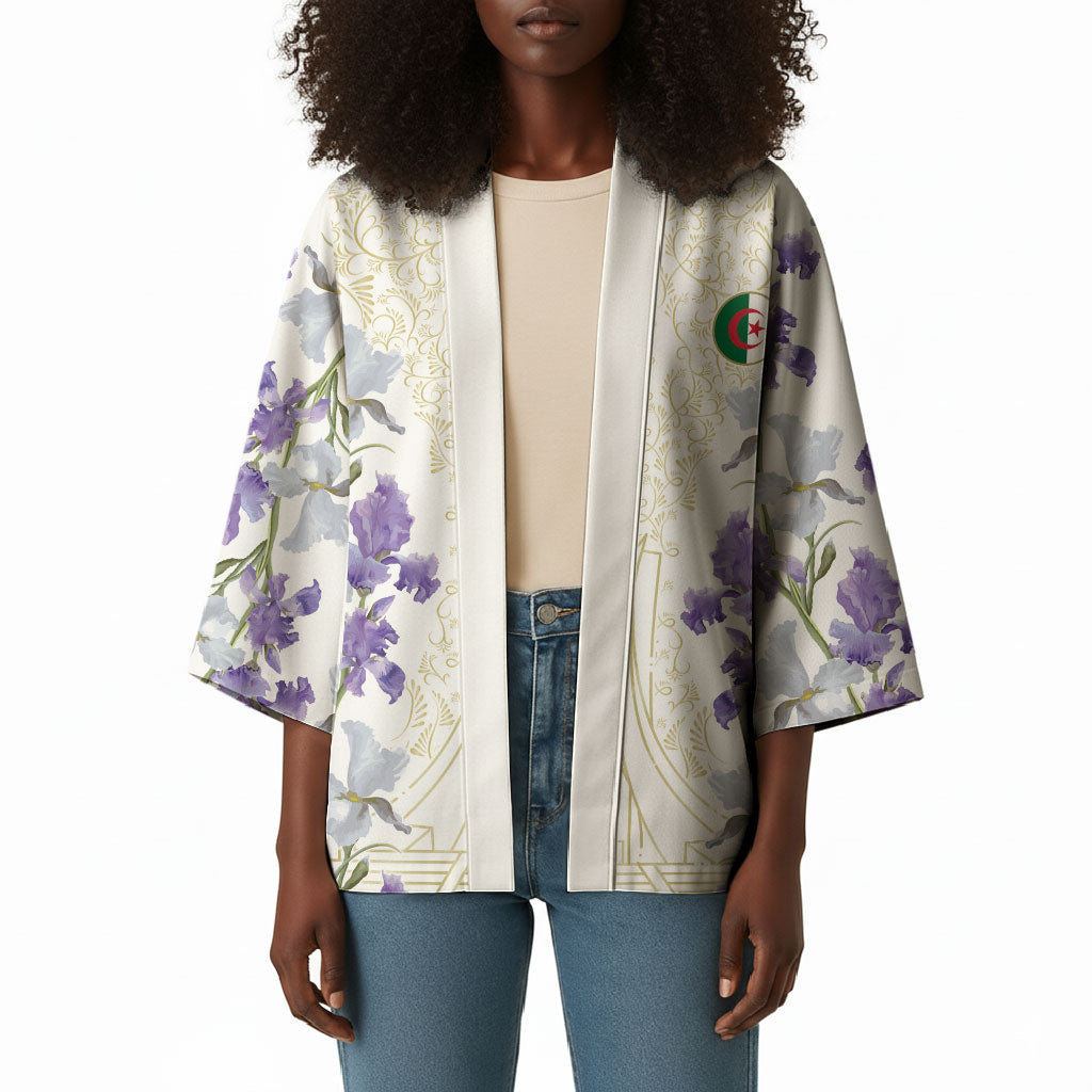 Custom Algeria Iris Floral White Kimono Africa Women’s Football Champion Series 2026