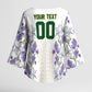Custom Algeria Iris Floral White Kimono Sleeve Blouse Africa Women’s Football Champion Series 2026